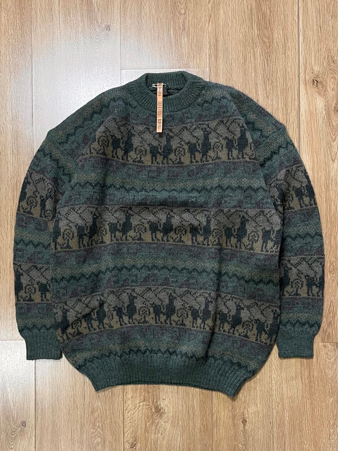 국내 유일 Made 페루 - 알파카 빈티지 패턴 니트 스웨터 상품이미지1