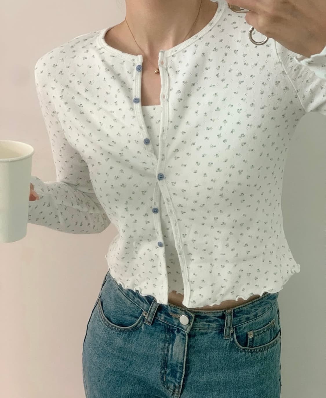 [새 상품] 아스띠에 포인텔 가디건+나시 세트 상품이미지2