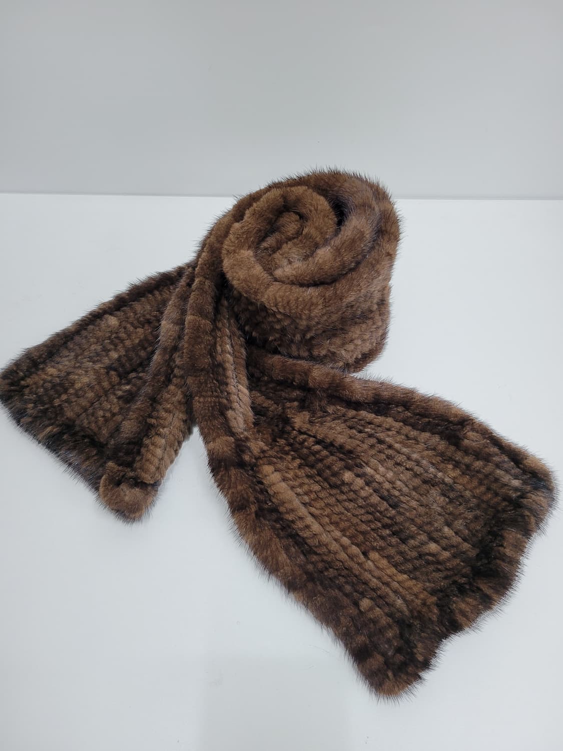 천연 밍크 머플러 / 총장 170 브라운
 상품이미지1