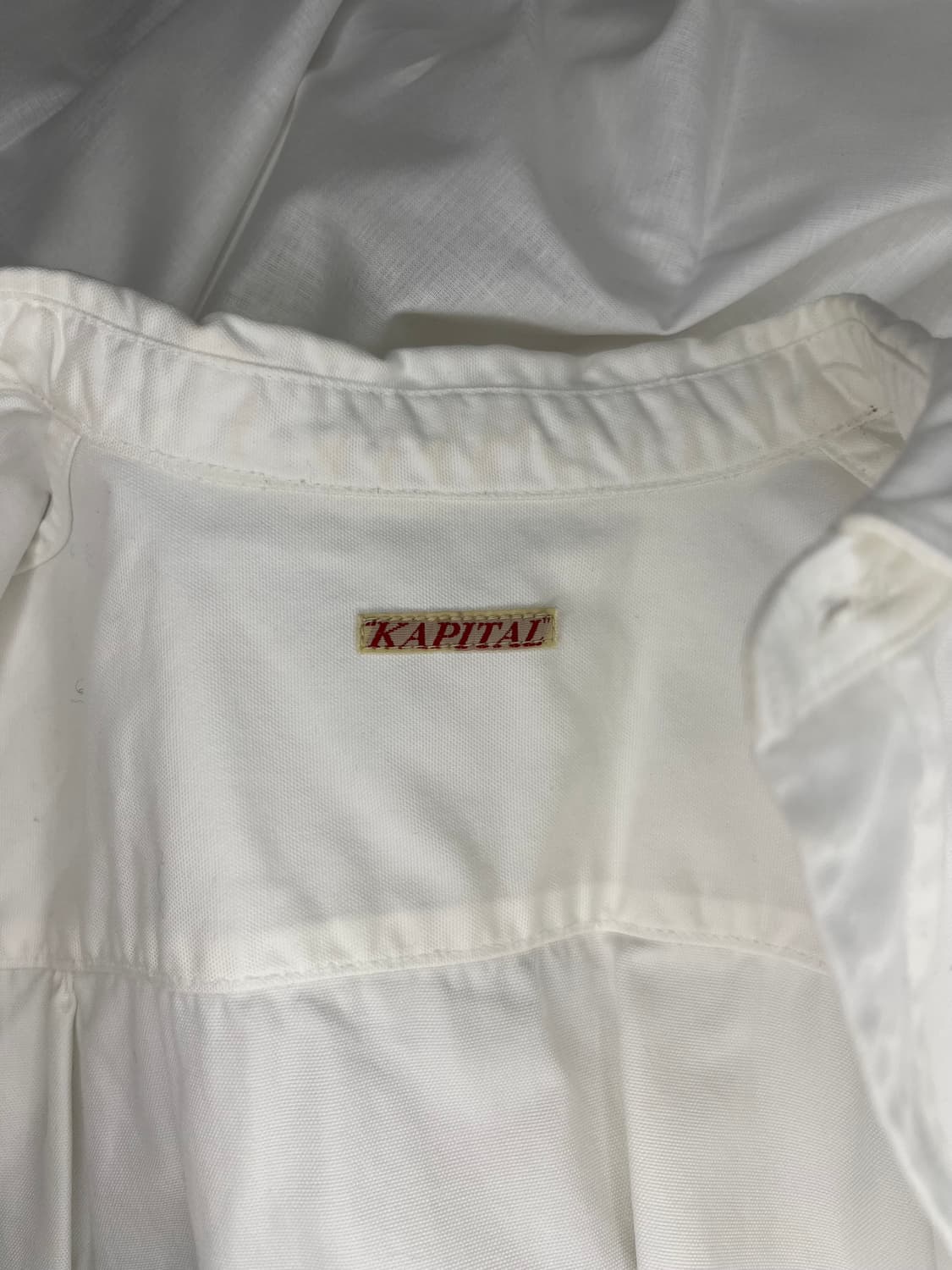 캐피탈 프릴 칼라 코튼 셔츠 상품이미지4