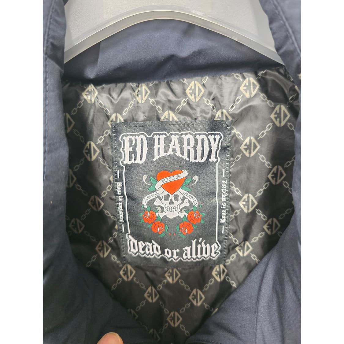 택포//  21s 에드하디 패딩 조끼 XL 네이비 상품이미지2