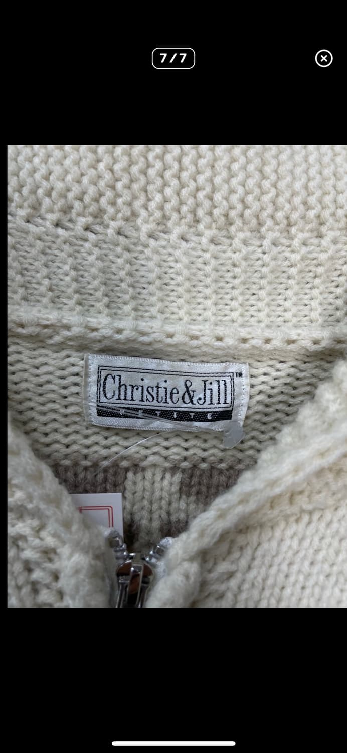 JPN 빈티지 90s 스키 코위찬 니트집업 자켓 A2912 상품이미지7