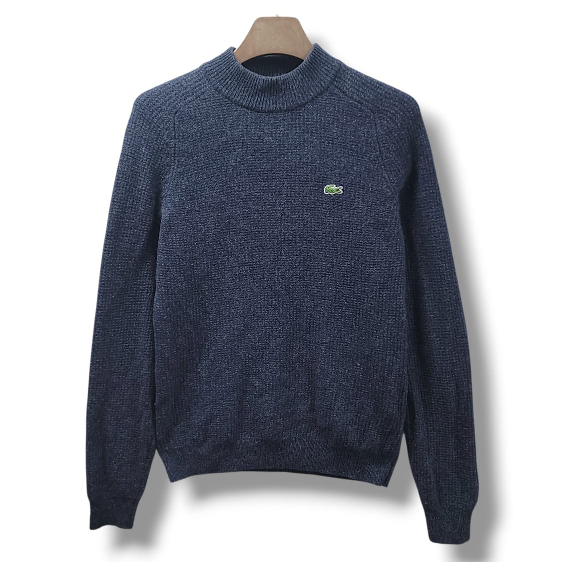 [100] 라코스테 멜란지블루 울 스웨터 니트 상품이미지1