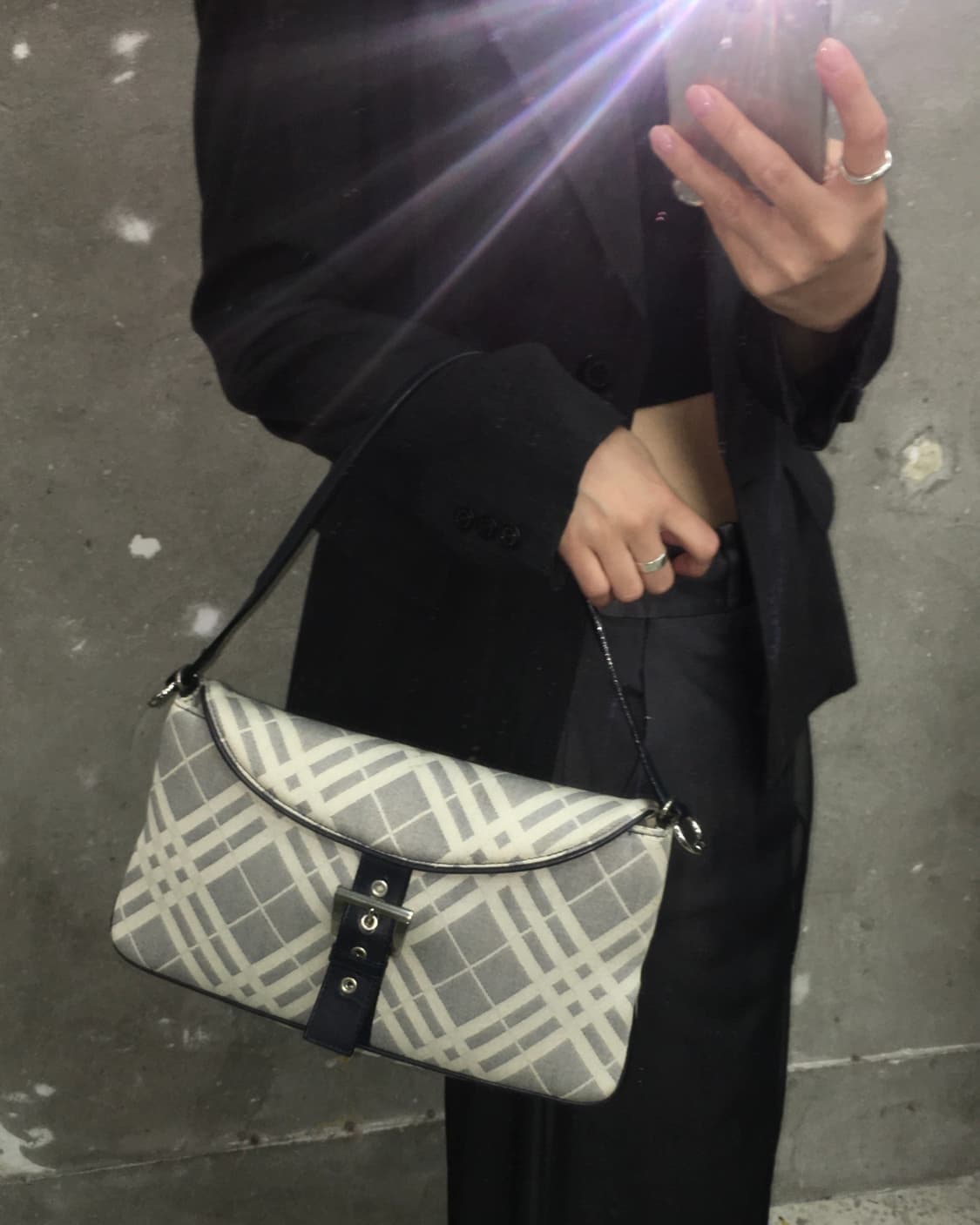 Burberry 버버리 블루라벨 베이지 노바체크 숄더백 상품이미지2