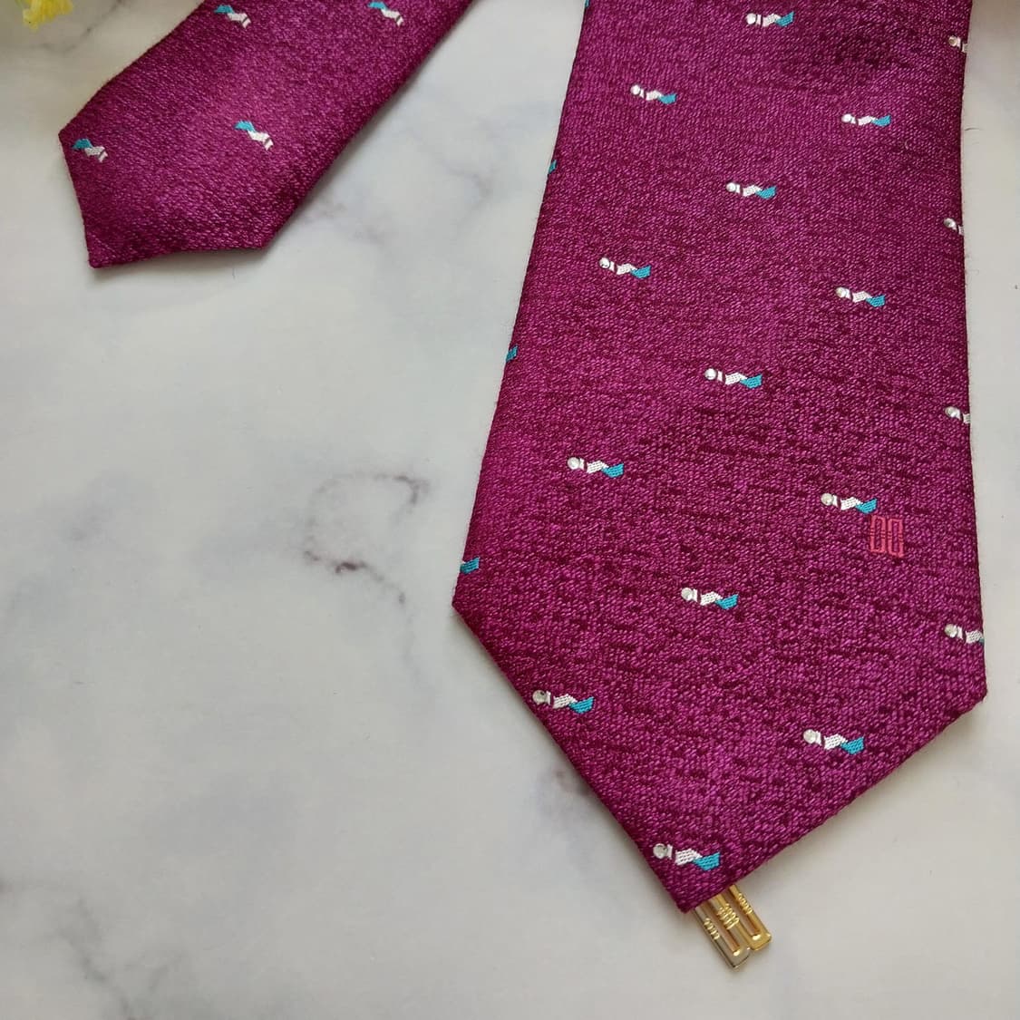 닥스 실크 퍼플 미세 패턴 넥타이 8.1cm A+등급 K1306
 상품이미지5