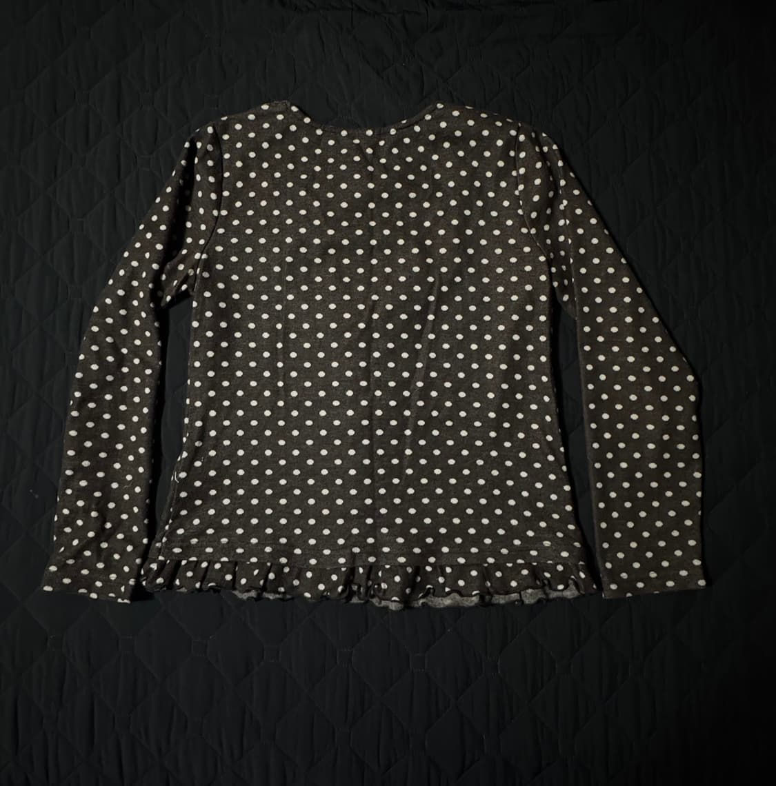 [axes femme] 앤틱 도트 프릴 티셔츠 상품이미지2