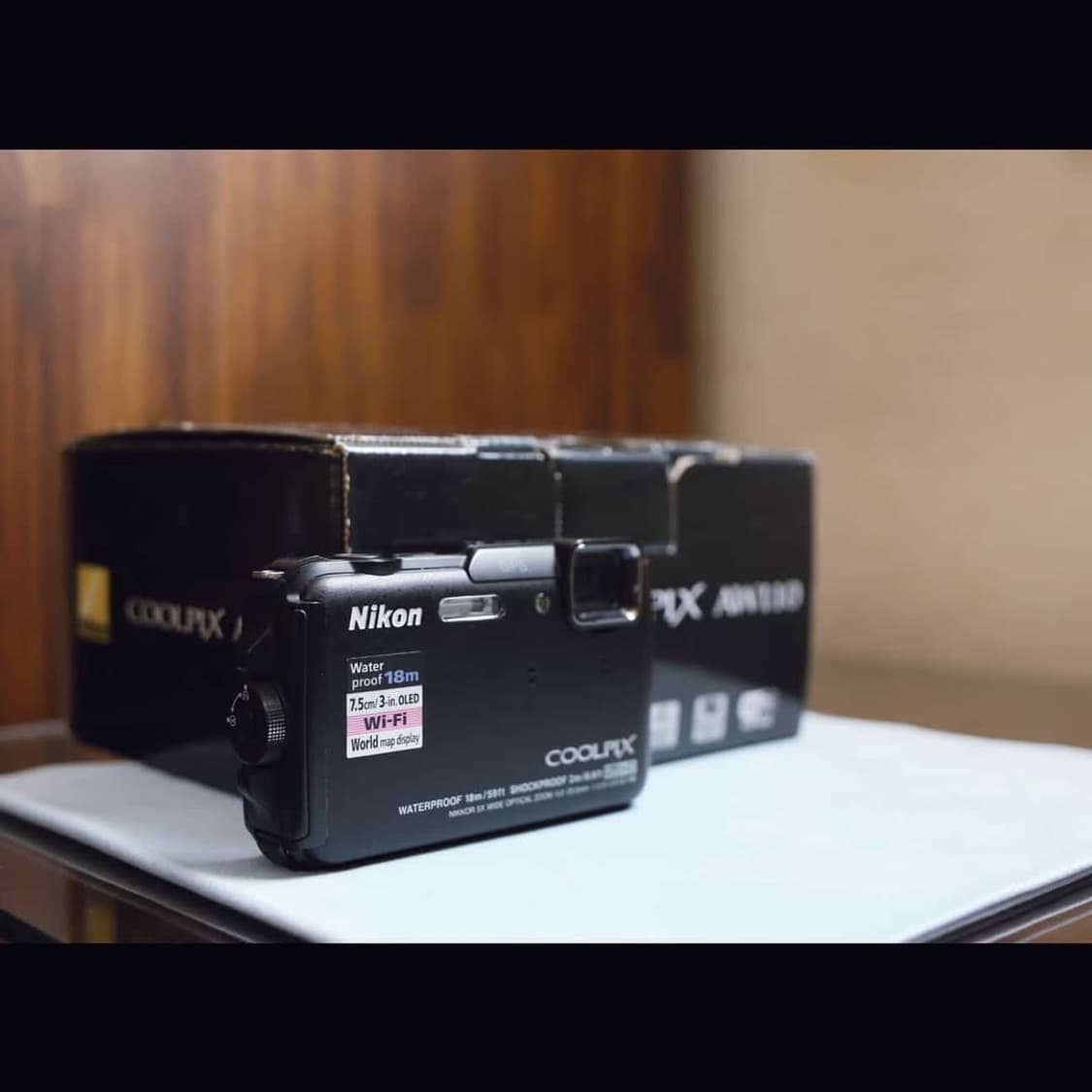 니콘 쿨픽스 aw110 블랙 풀박스 민트~A급 상품이미지8