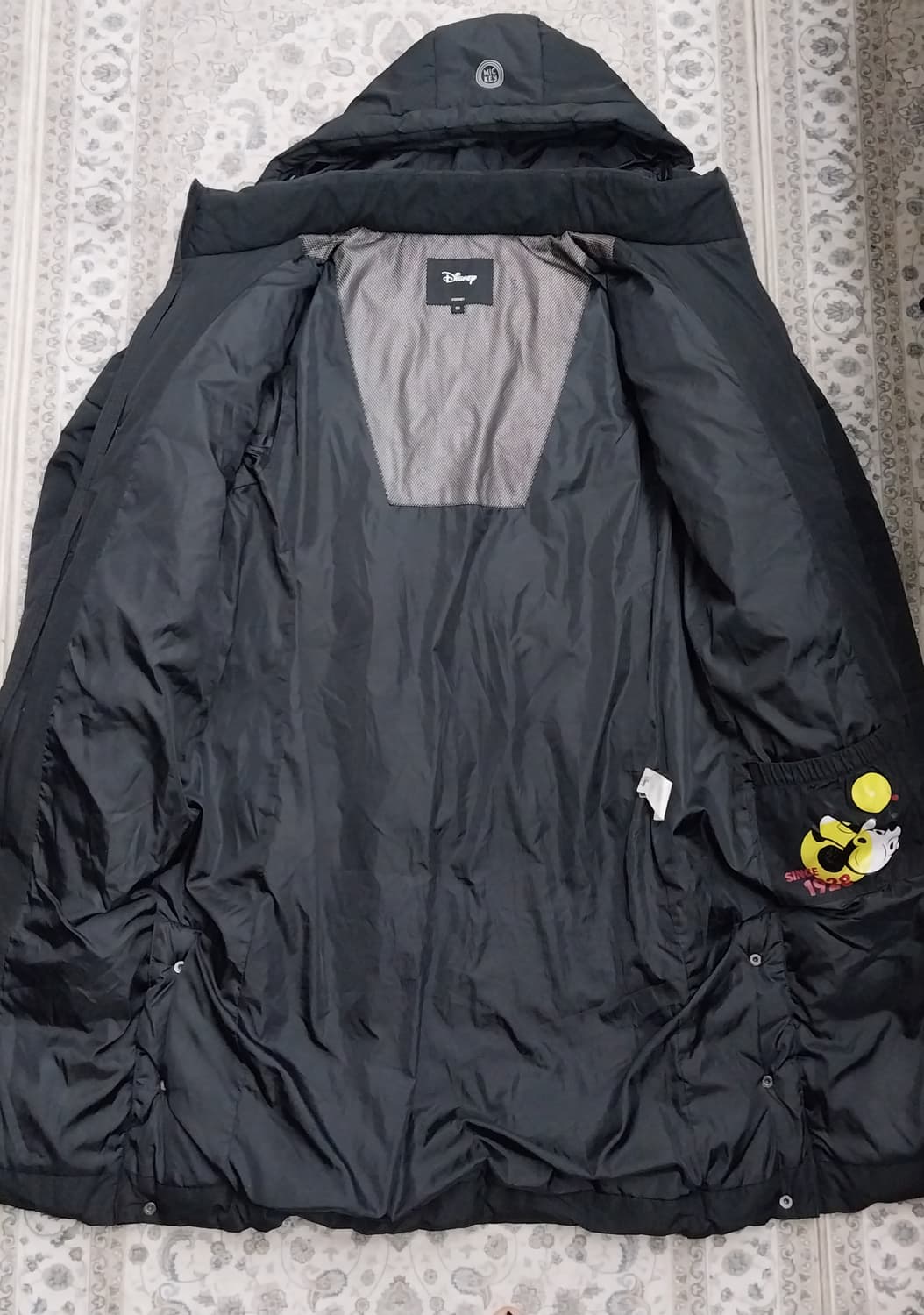 디즈니 롱패딩 블랙 90 상품이미지4