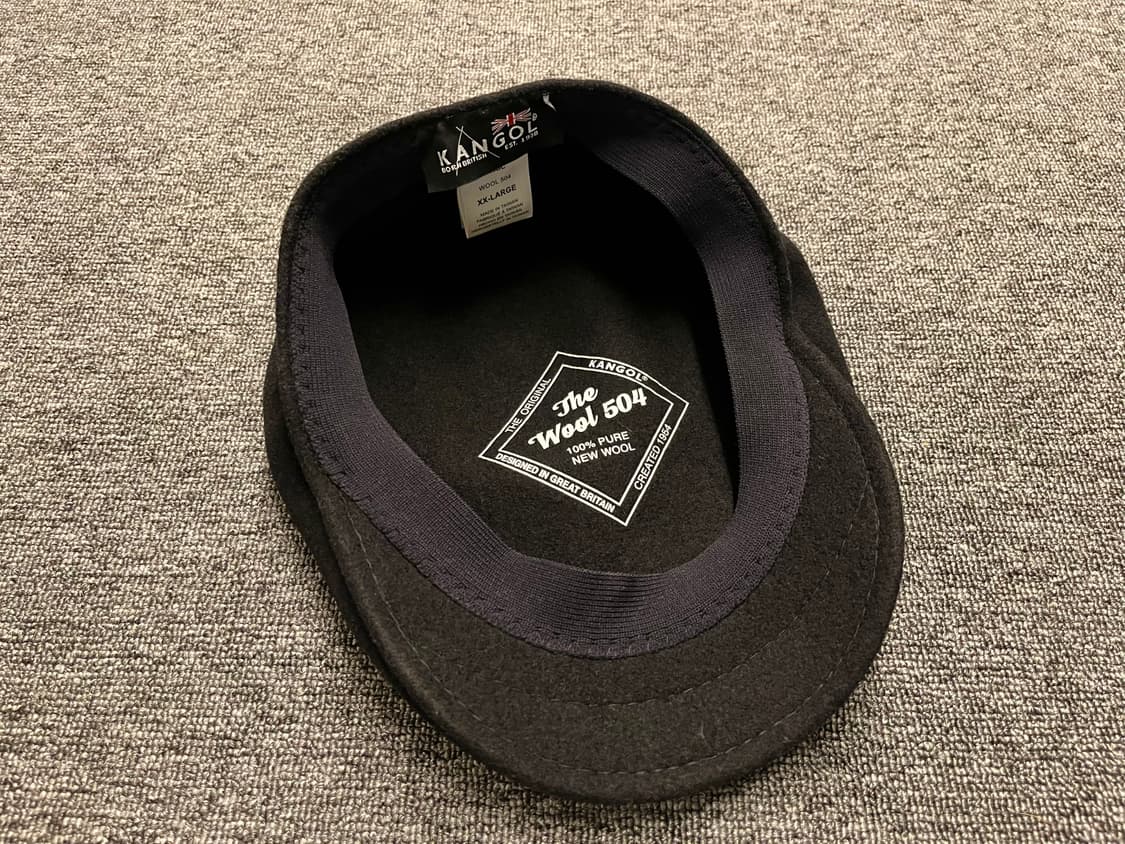 캉골 울 헌팅캡 504 블랙  상품이미지5