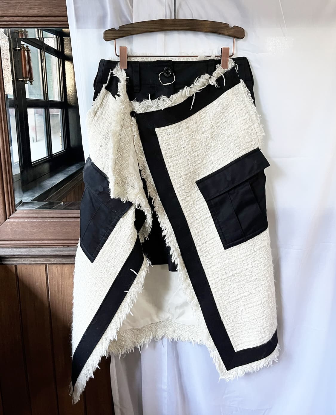 SACAI tweed hybrid wrap skirt 상품이미지6