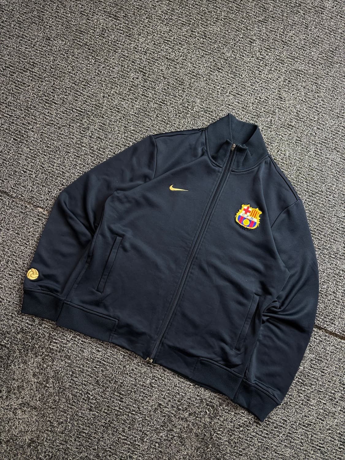 나이키 바르셀로나 레트로 풋볼 스웻 집업 자켓 2512 상품이미지1