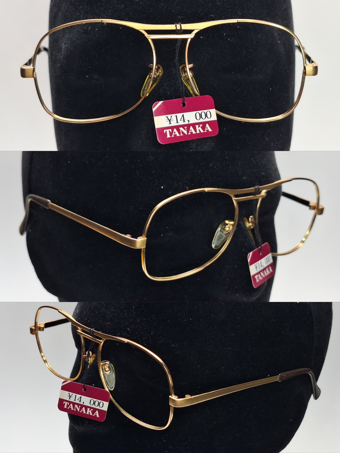 80s 일본제 빈티지 데드스톡/샤르망 NO.205 안경테 54mm 클래식 상품이미지2