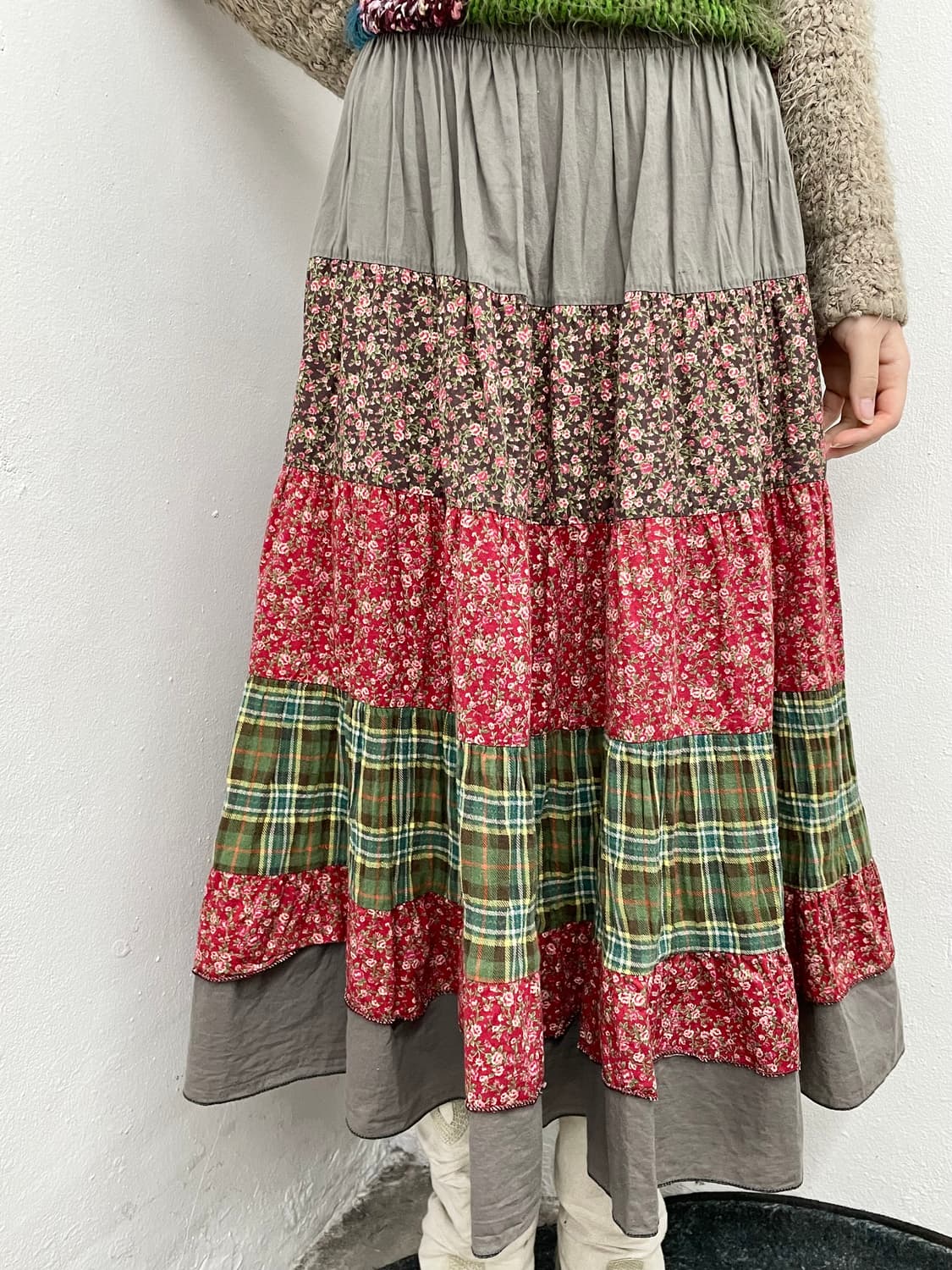 모리 플로럴 캉캉 스커트 상품이미지2