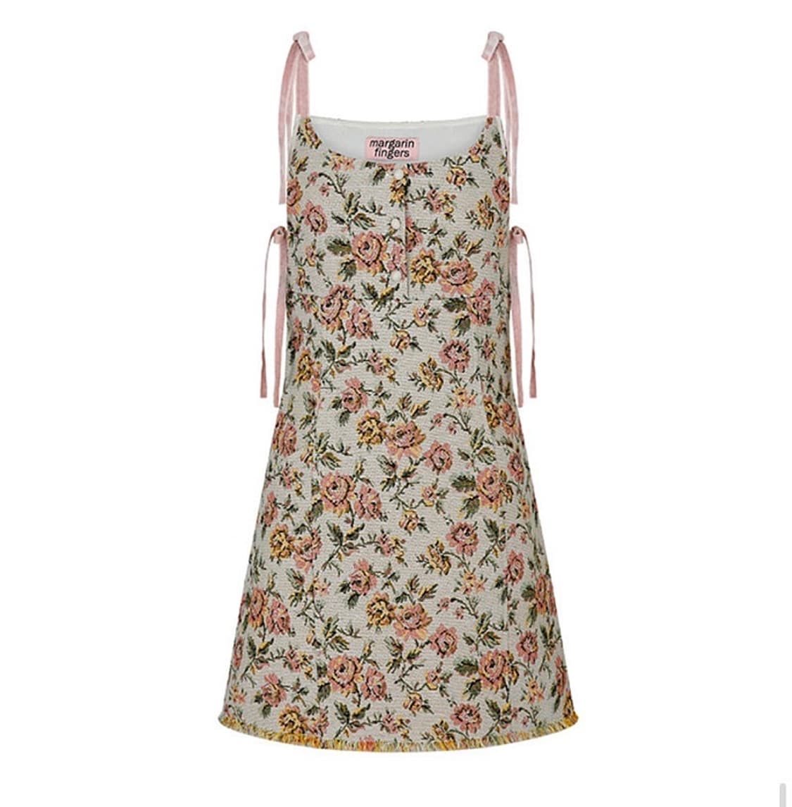 마가린핑거스 로즈 자카드 원피스 머리띠 세트 상품이미지1