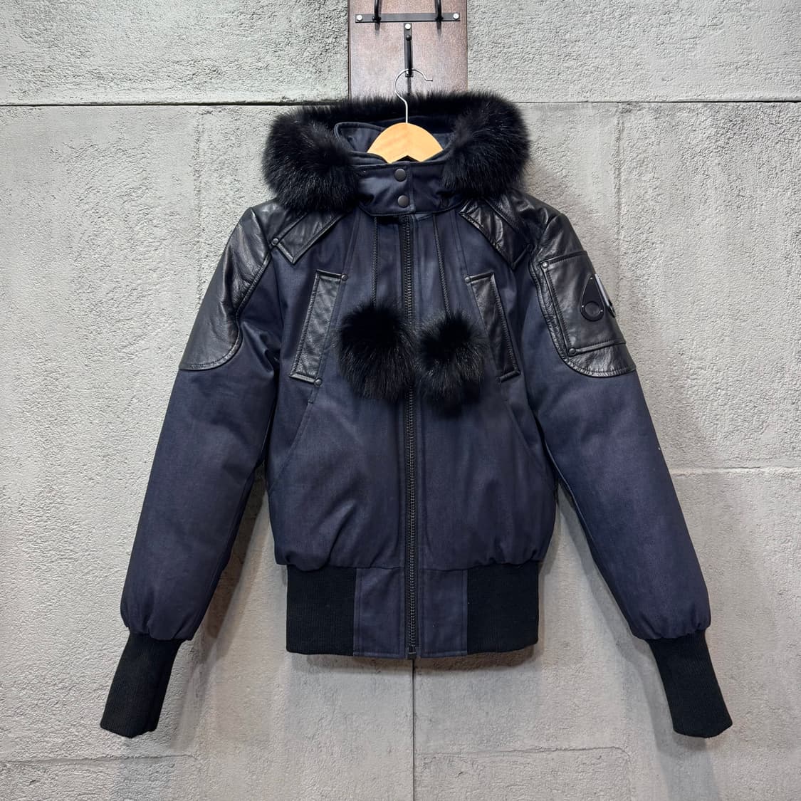 무스너클 레이디 데님 봄버 (XS)   상품이미지1