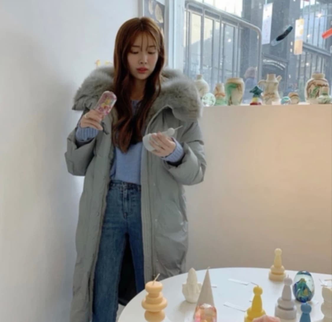 온앤온 폭스퍼 롱패딩 상품이미지1