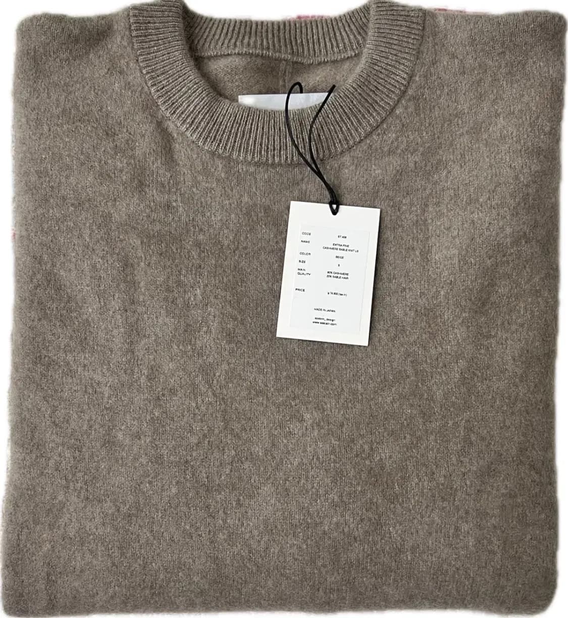 Stein 22Fw 캐시미어 세이블 니트 (S) 상품이미지2