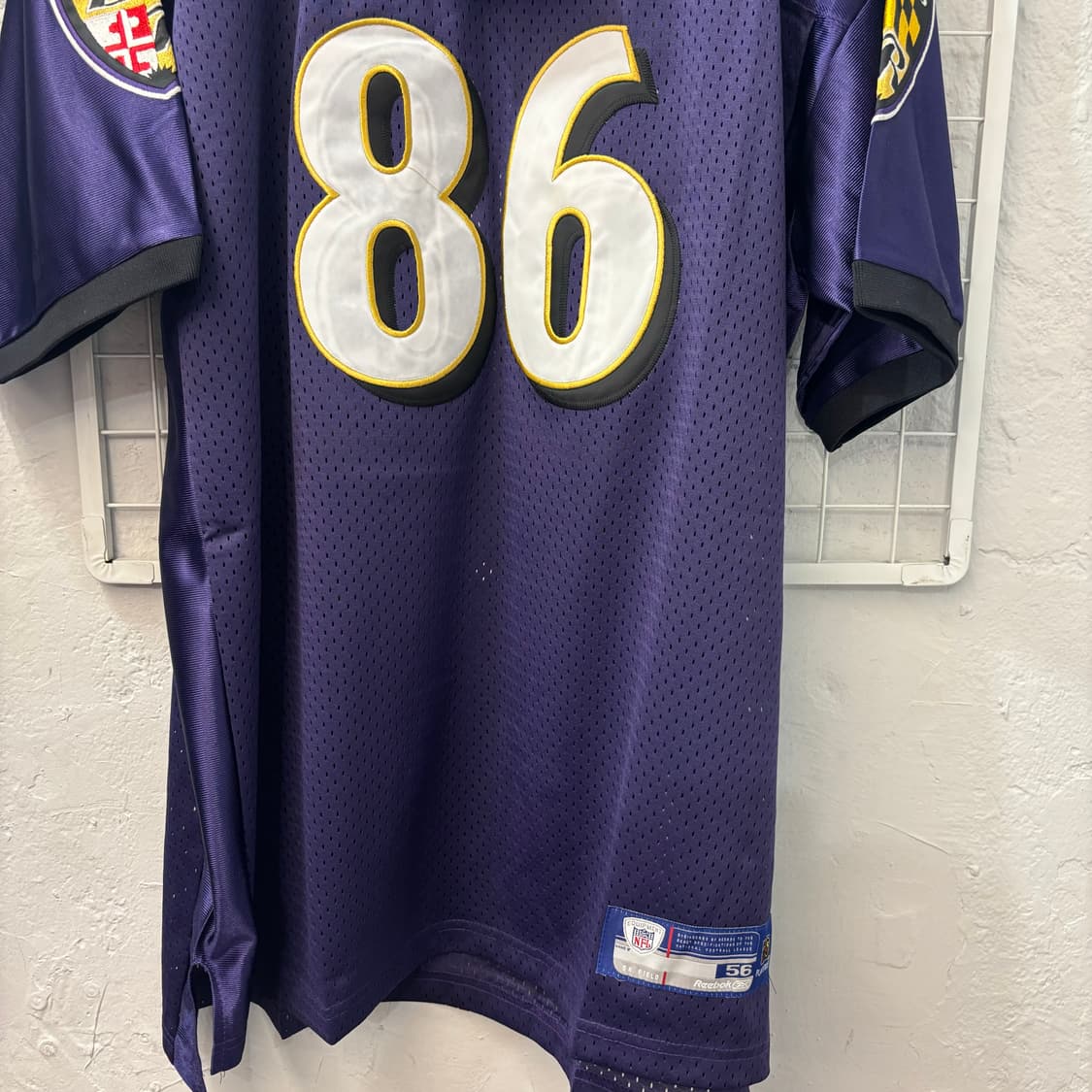 NFL X 리복 볼티모어 레이븐스 유니폼 져지 2XL  상품이미지4
