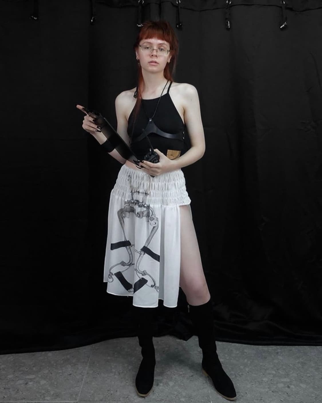 604Service Smoked Side Slit Skirt 스커트 상품이미지2