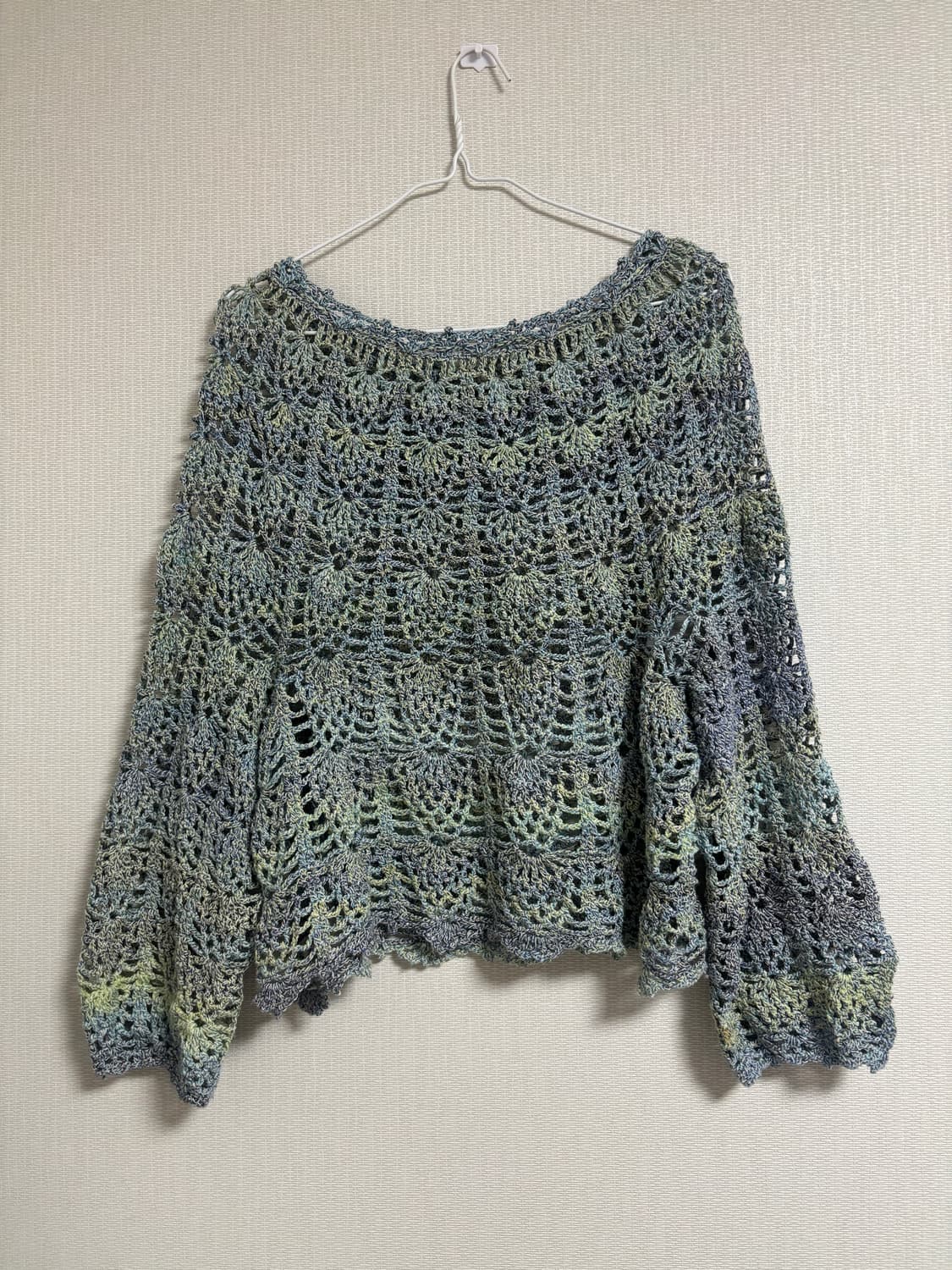 모리 버블 크로쉐 니트 상품이미지4