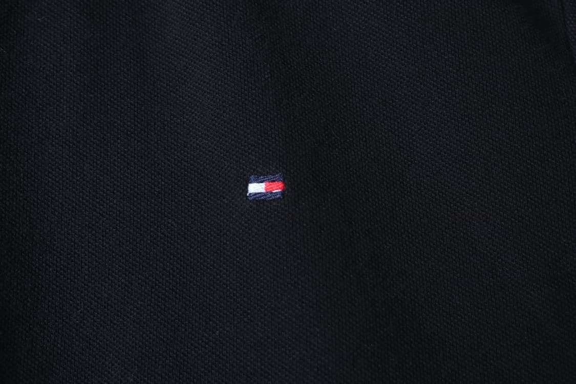 W(M) 타미힐피거 반팔 카라 티셔츠 블랙 무지 올드스쿨-H31024 상품이미지5