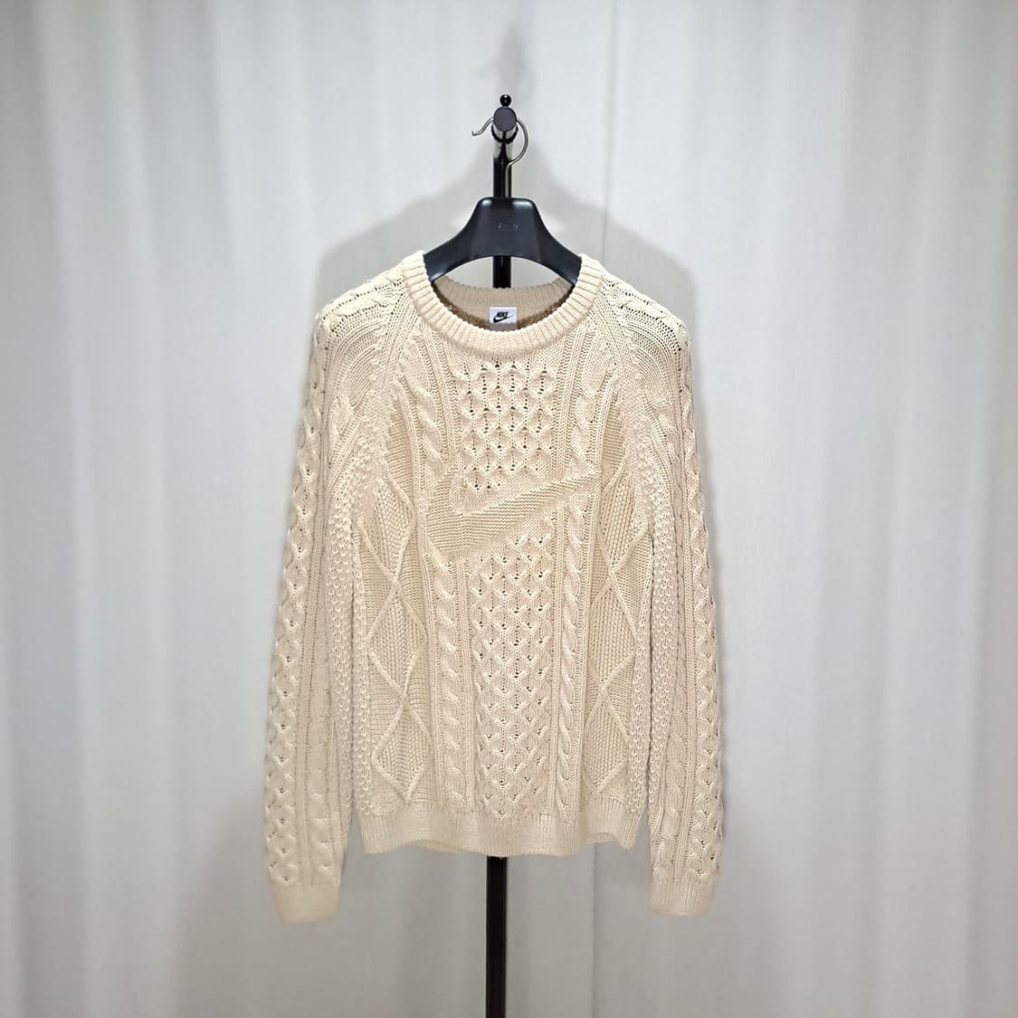 (택포) 나이키 케이블 니트 롱슬리브 스웨터 라탄 L B281 상품이미지1