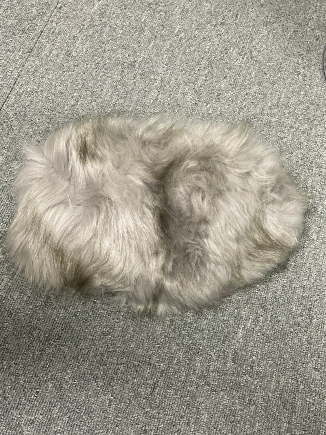 에스키모 그레이 퍼 모자 새상품 상품이미지1