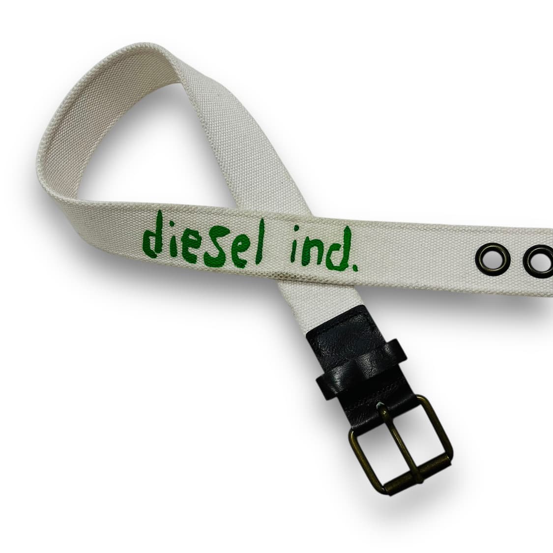 Diesel ind. 00s white vintage belt 상품이미지2