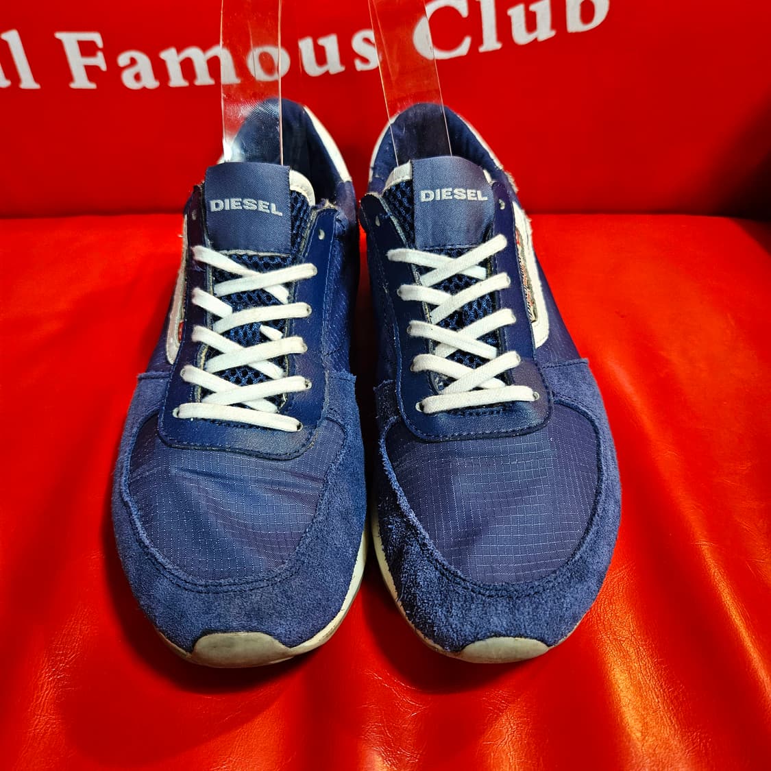 디젤(DIESEL) 나일론 스웨이드 y2k 스니커즈 37size 상품이미지3