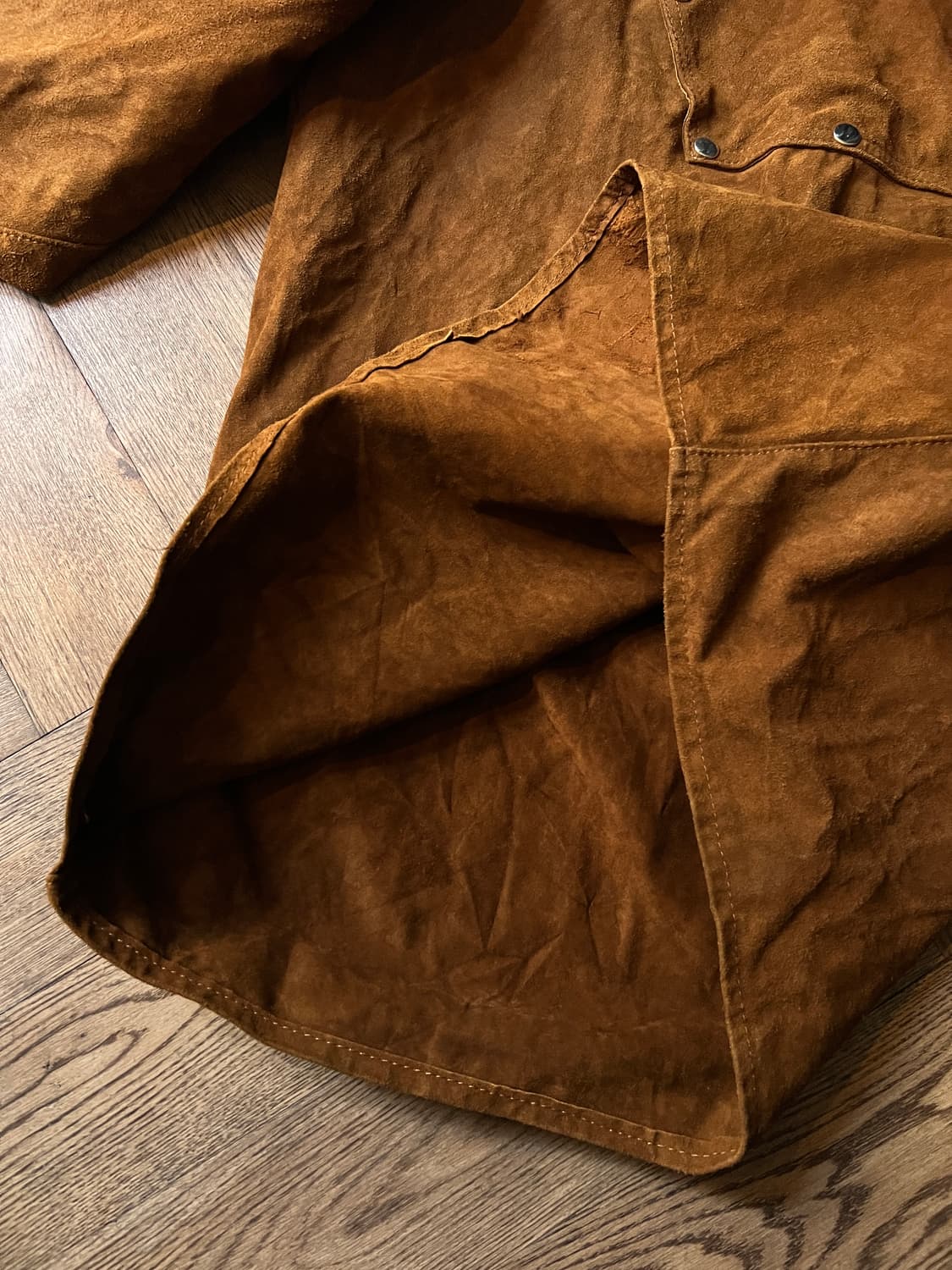 [XL]90's 유로 빈티지 리얼 스웨이드 풀오버 웨스턴 셔츠 상품이미지6