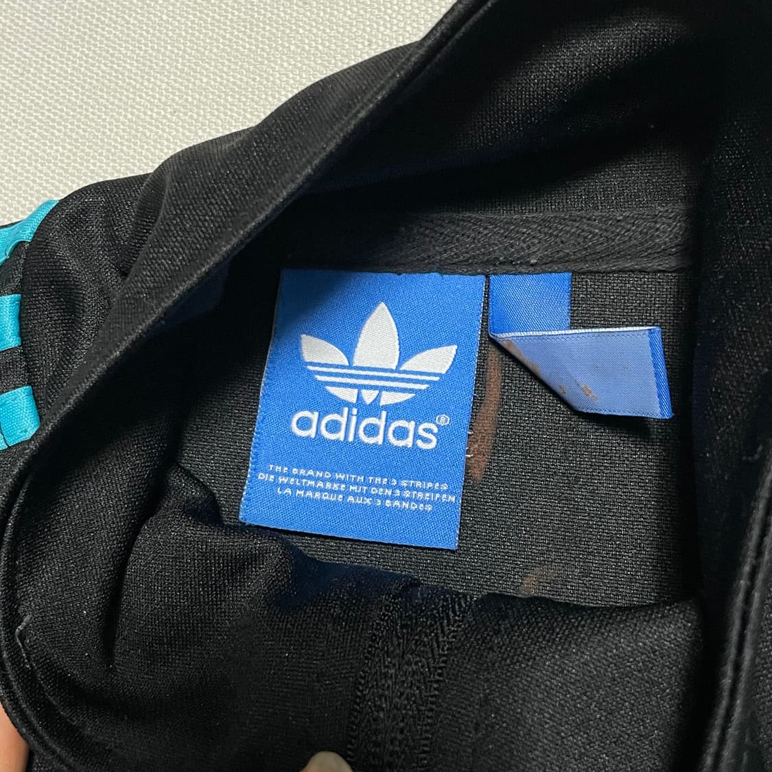 105 아디다스 파이어버드 스카이블루 라인 블랙 트랙탑 상품이미지4