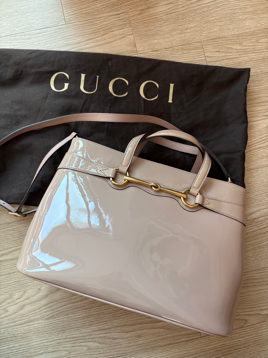 구찌 홀스빗 페이던트 레더 탑핸들백 가방  상품이미지1