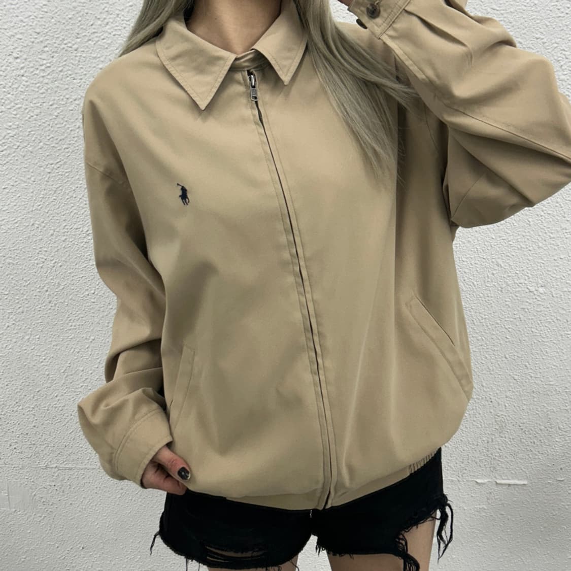 폴로 랄프로렌 네이비포니 베이지 자켓 M 상품이미지1