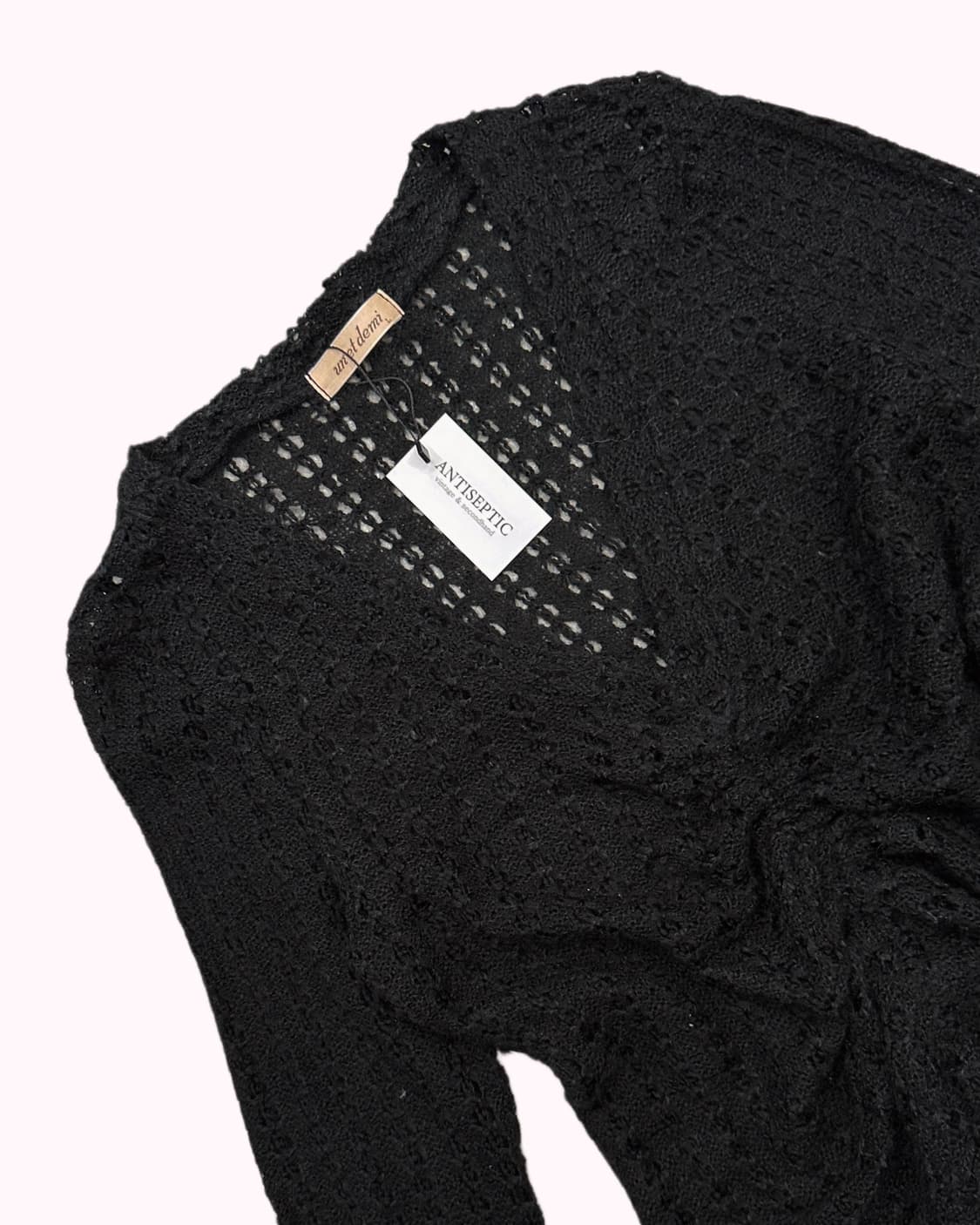 shirring crop crochet knit 상품이미지3