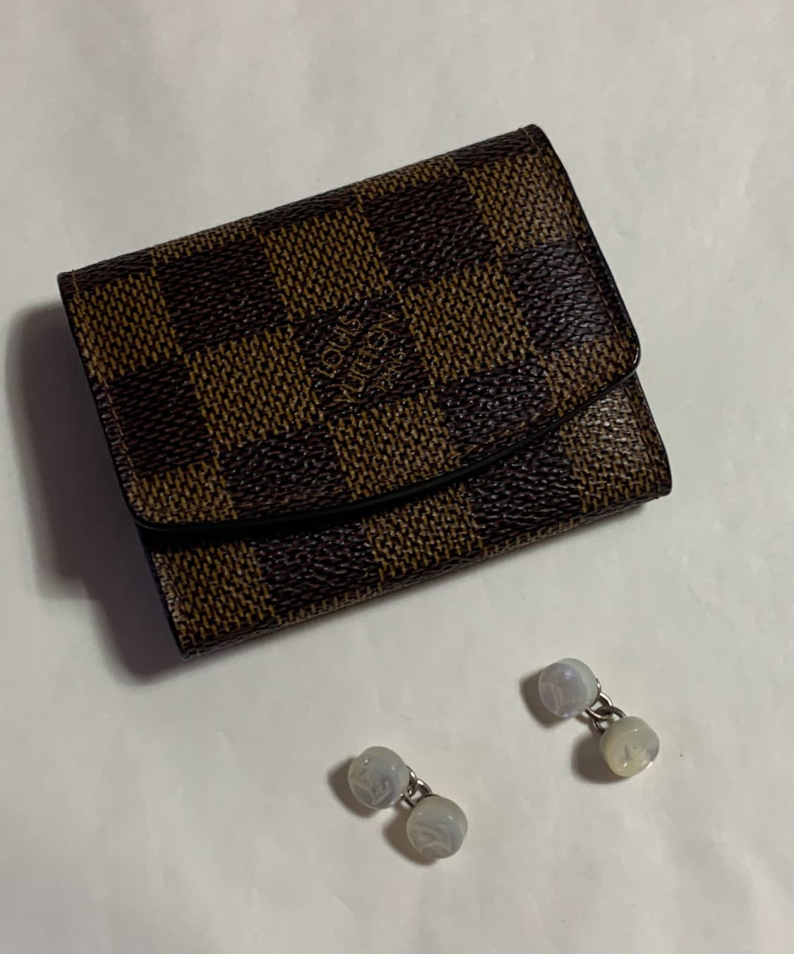 LOUIS VUITTON 루이비통 다미에 패턴 케이스/자개-커프스링크 상품이미지1