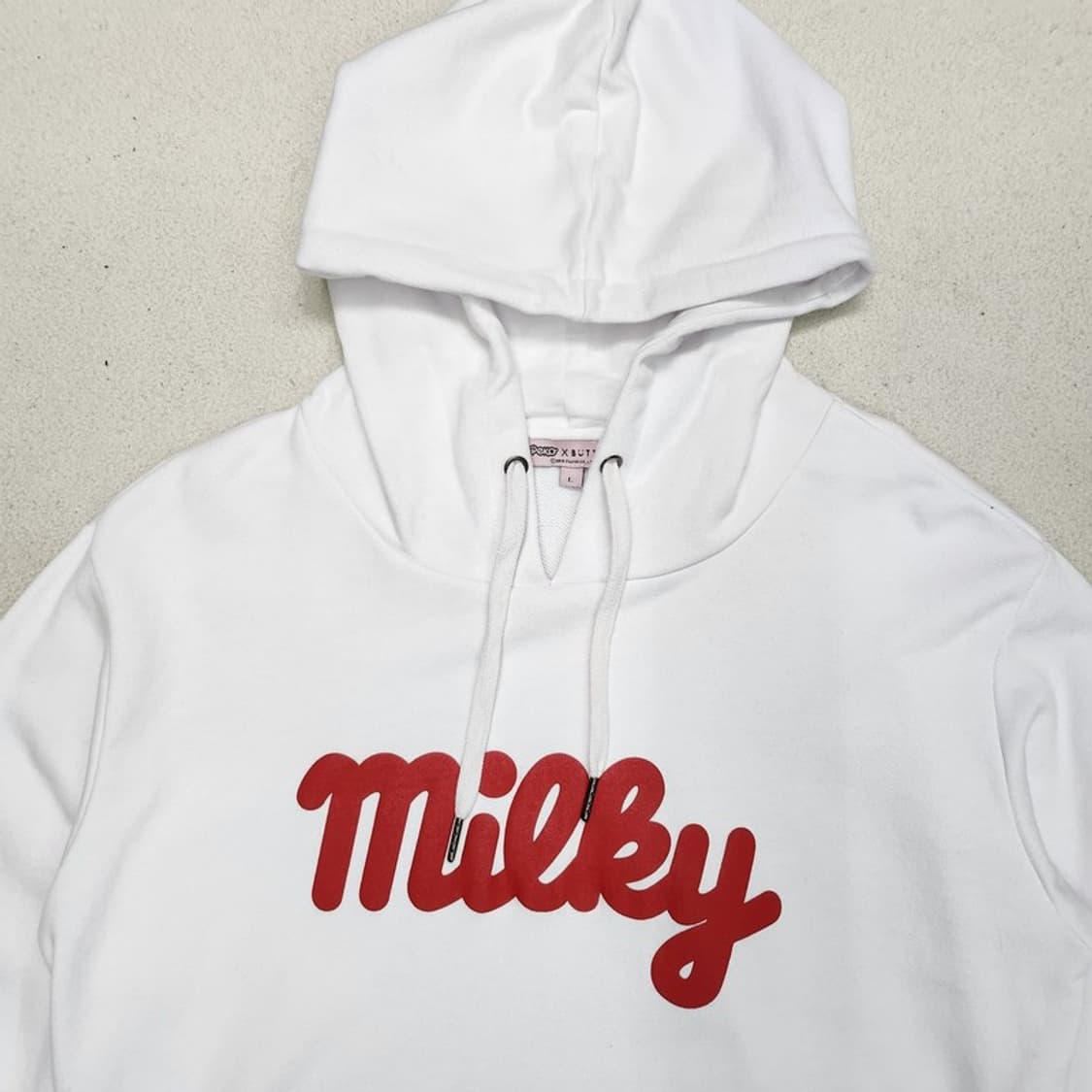 새상품 BUTTER x PEKO  밀키캔디 후드티  L 상품이미지3