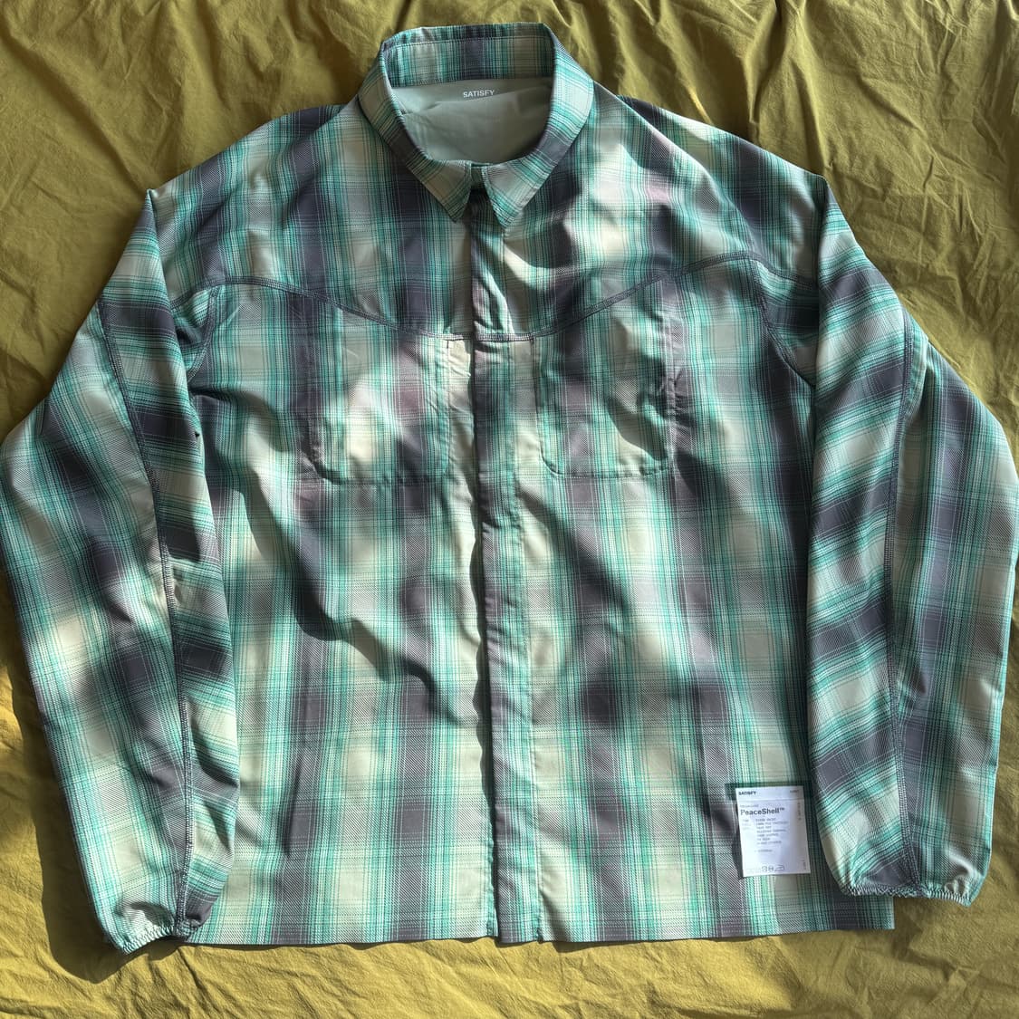 [XL] 새티스파이 피스쉘 리버 셔츠 체크 그린 새상품급 상품이미지2