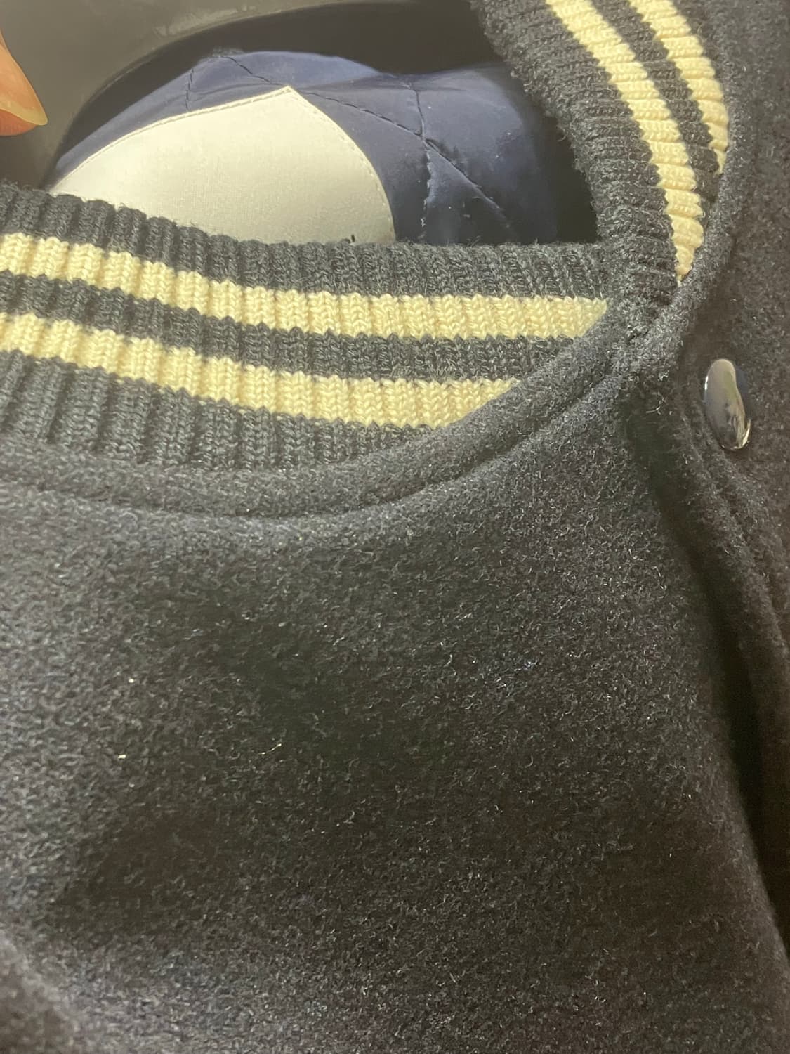 에스피오나지 - 스탠다드 바시티 자켓 (네이비) 상품이미지5