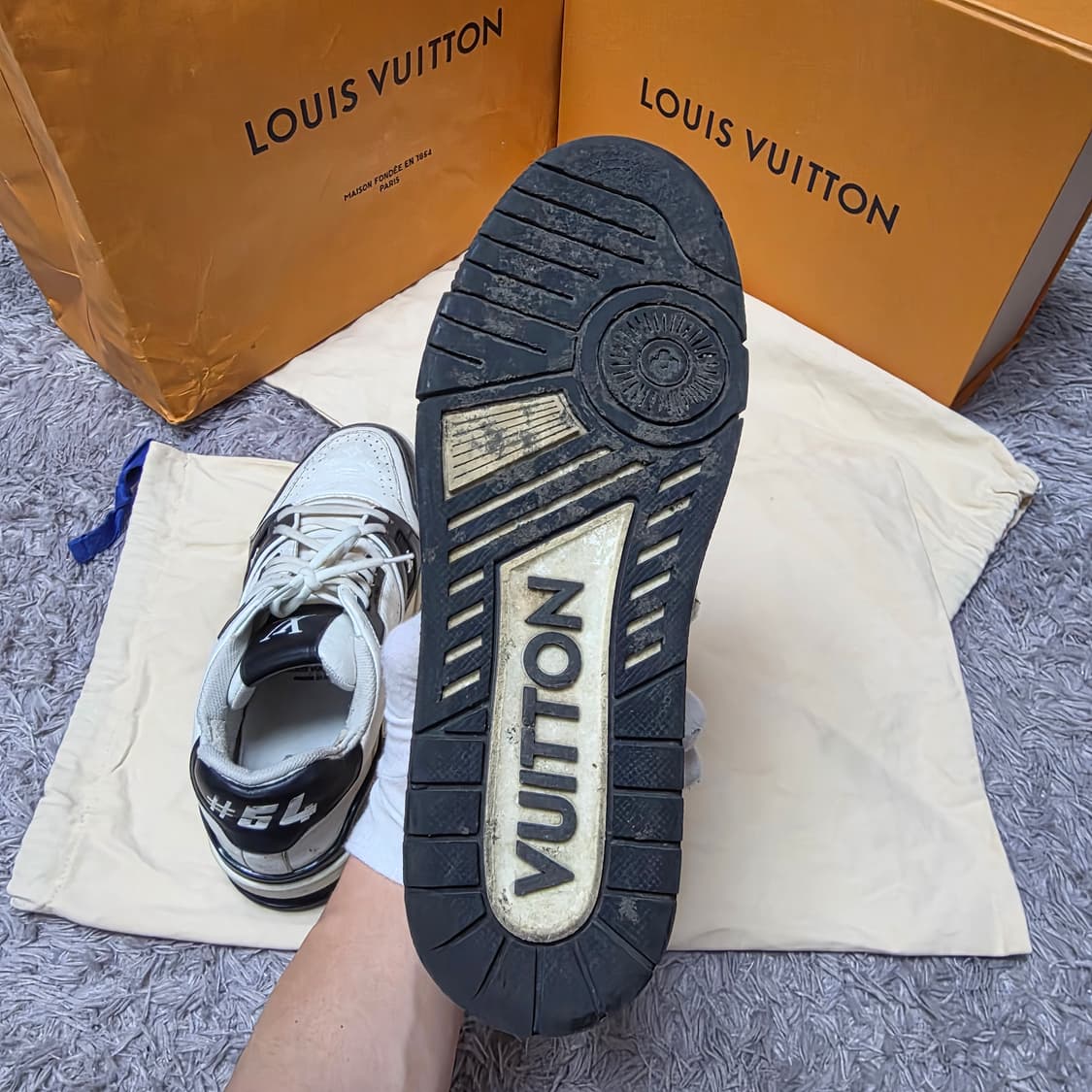 {클로젯}[6.5]루이비통 LV 트레이너 #54 스니커즈 블랙 상품이미지10