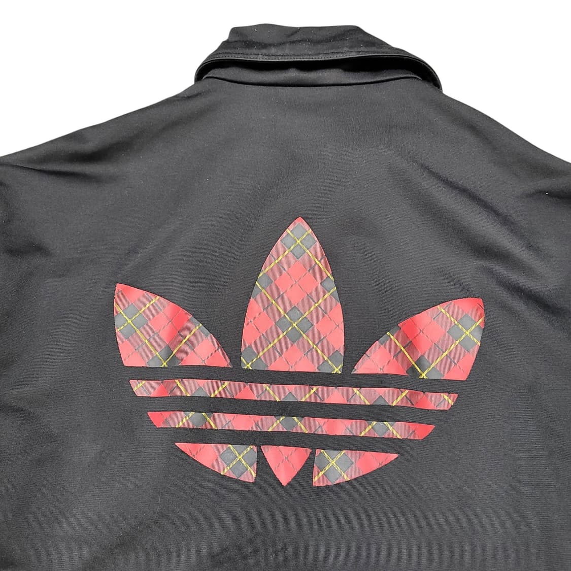 아디다스 타탄 체크 레드 블랙 트랙탑 져지 상품이미지5