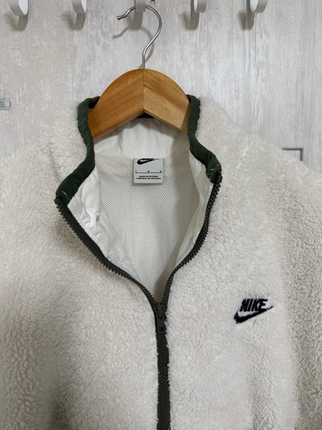 남성 100-105 / 나이키 오버핏 후리스 아노락 뽀글이 상품이미지4