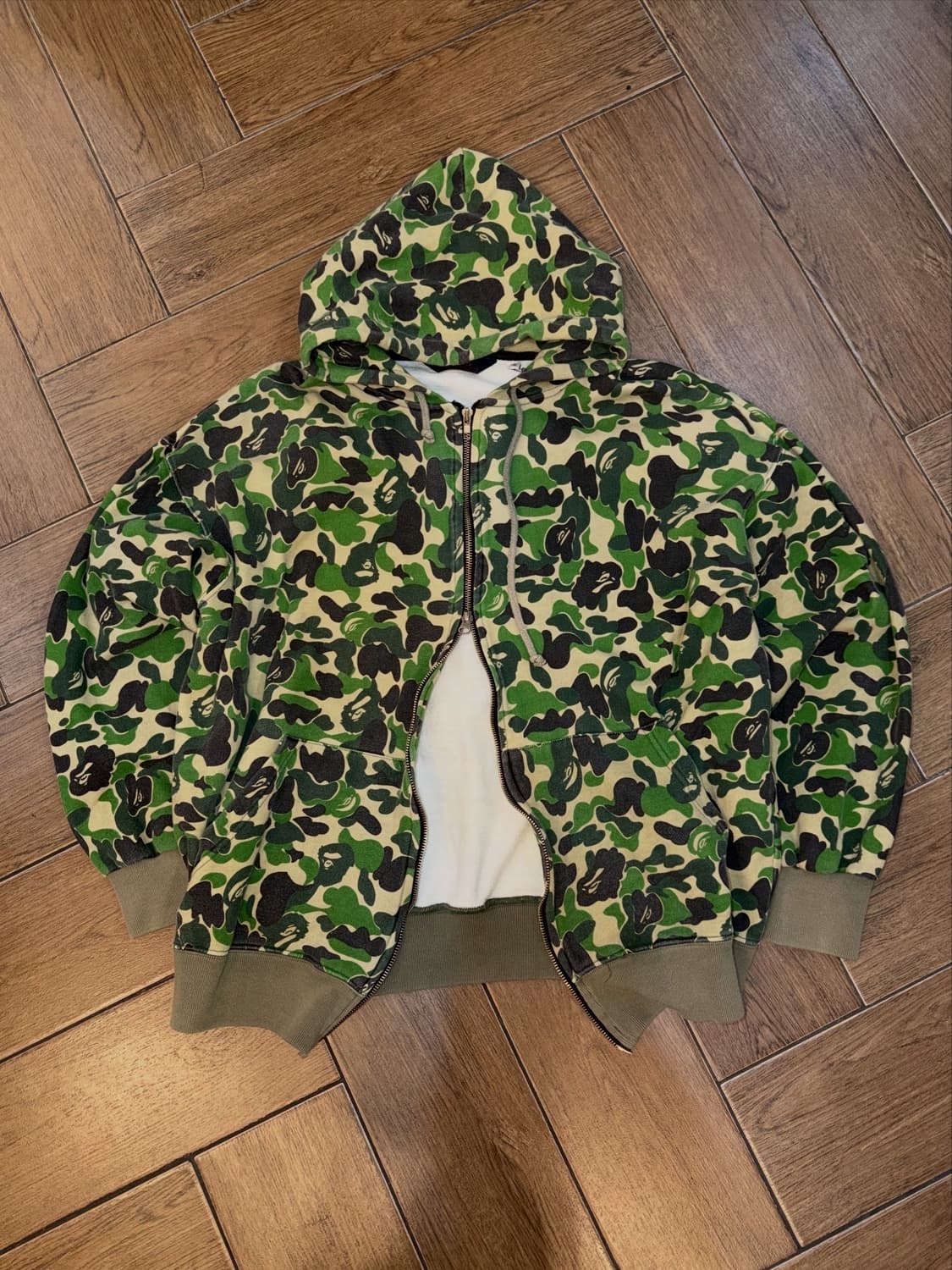 Bape Camouflage Two-Way Hood Zip-Up 상품이미지9