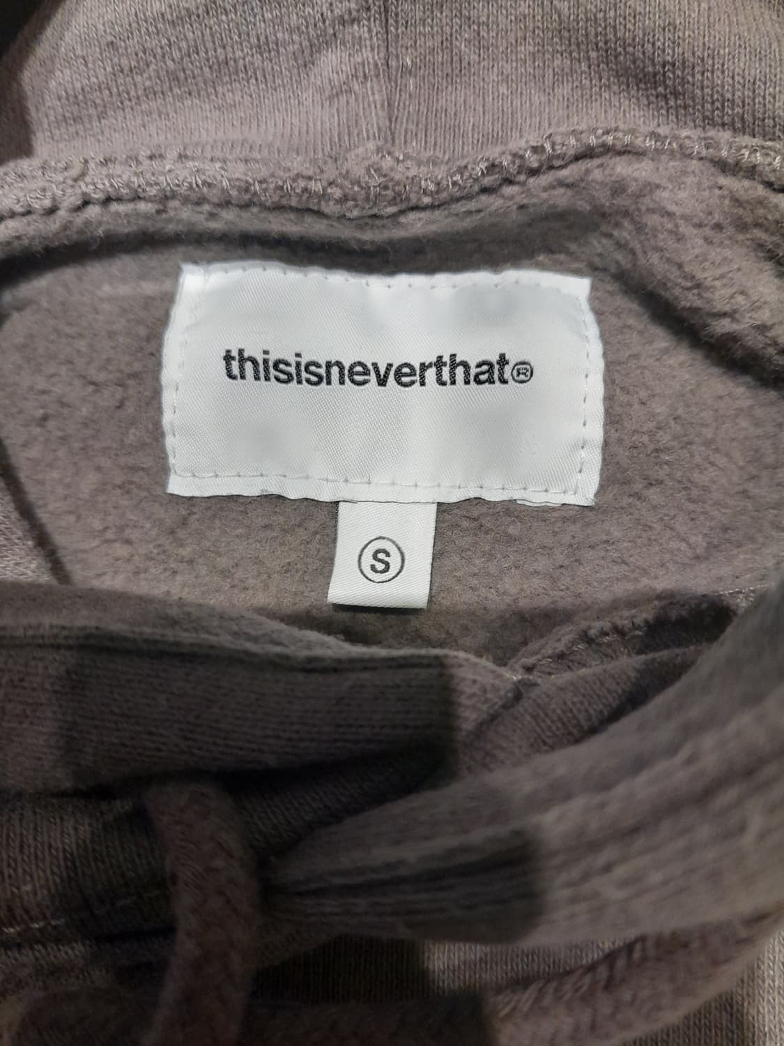 💥디스이즈네버댓 기모후드 브라운 (S)      상품이미지5