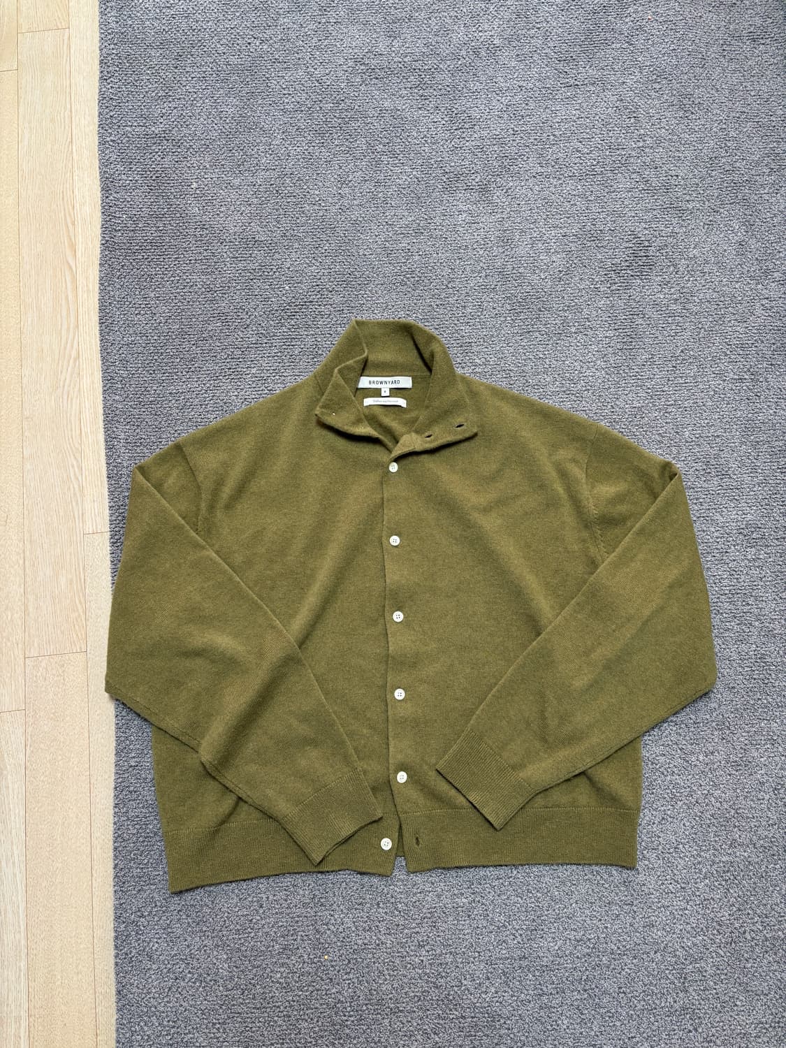 [6] 브라운야드 Brownyard 울 캐시 가디건 판매 합니다 상품이미지2