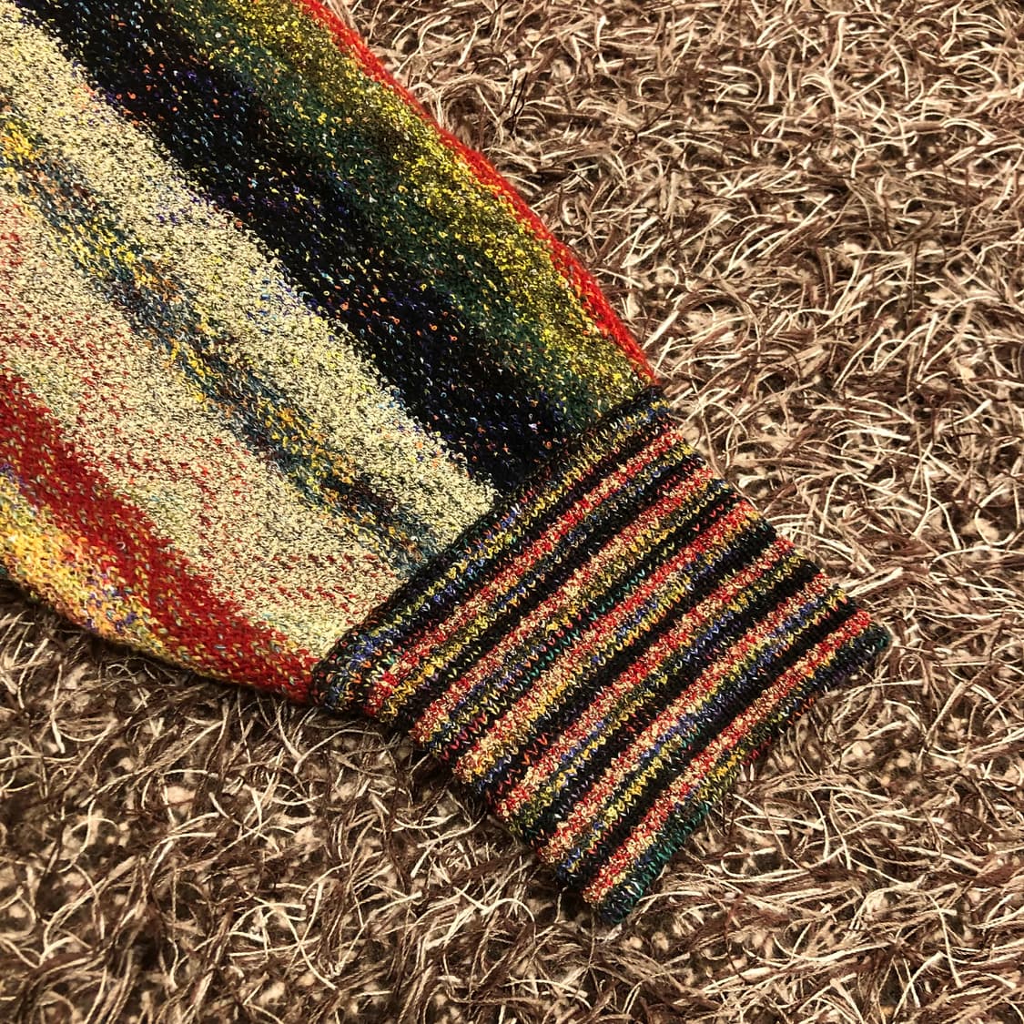 MASSIMO 울 멀티컬러 하프집업 니트 스웨터 상품이미지3