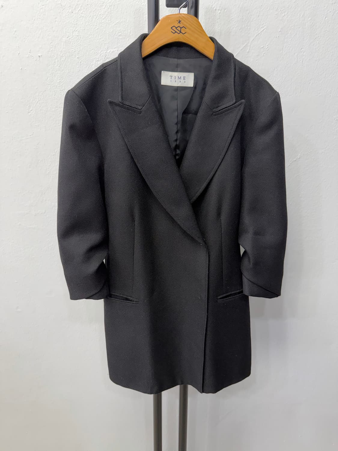 정품) TIME 타임1993 한섬 블랙 여성 자켓 44-55 상품이미지1