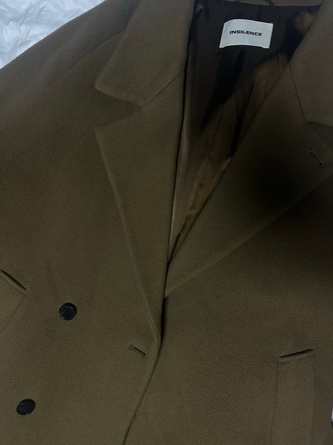 인사일런스 래글런 오버사이즈 코트 M 샌드브라운 상품이미지2