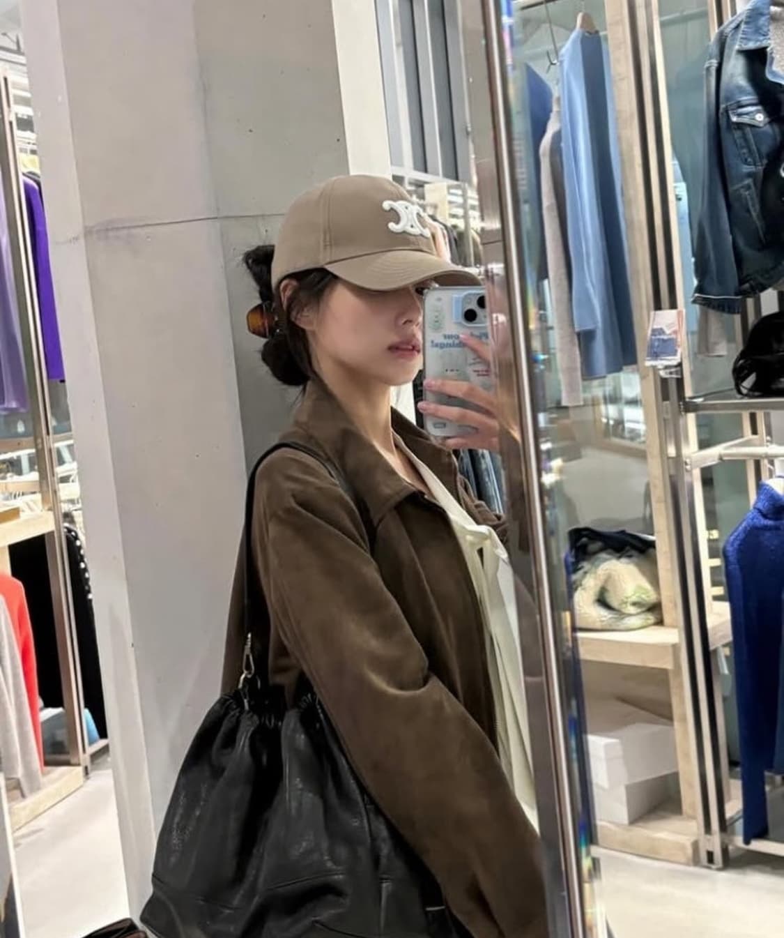 셀린느 트리옹프 베이스볼캡 S 그레이지 상품이미지1