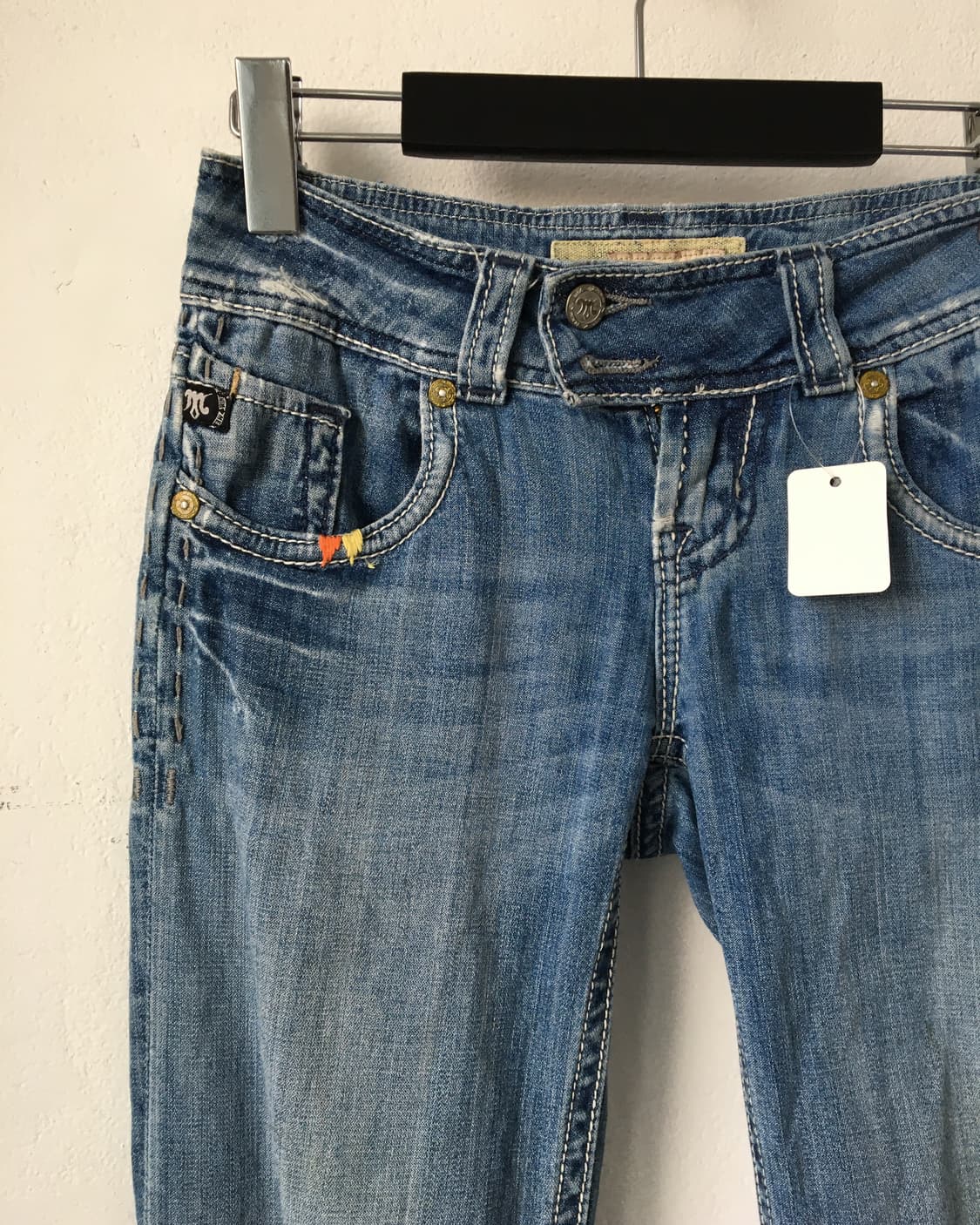 Back pocket point denim pants 상품이미지4