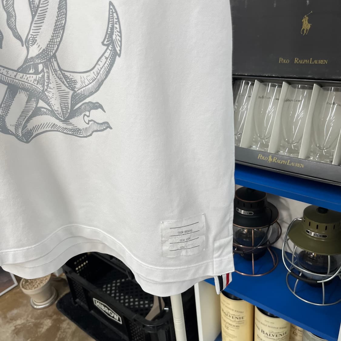 톰브라운 닻 프린팅 반팔 티셔츠 1  상품이미지4